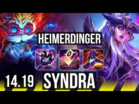 HEIMERDINGER & Neeko vs SYNDRA & Rell (ADC) | 10/3/14, 500+ games | EUW Master | 14.19