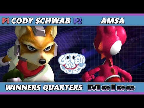 GOML 2023 - Cody Schwab (Fox) Vs. aMSa (Yoshi) Smash Melee - SSBM