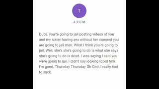 Troy Munstermann, Harassment