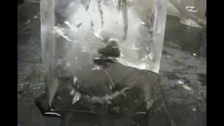 Red Hot Nickel Ball On Ice