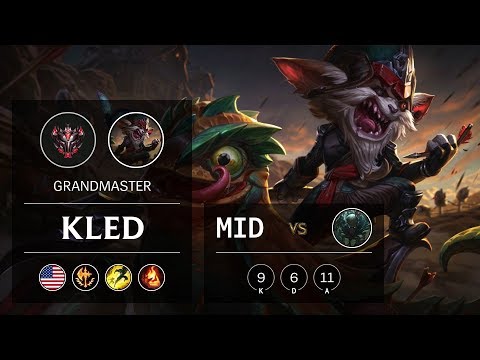 Kled Mid vs Pyke - NA Grandmaster Patch 10.1