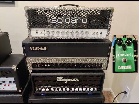 Drop C Metal Shootout: Bogner Ecstasy 101b vs. Soldano SLO100 vs. Friedman JJ100 with Maxon OD808