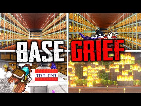 Griefing a SECRET base - Minecraft Anarchy