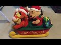 Disney Pooh And Tigger In Santa S Sleigh