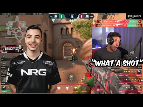 SEN Tarik REACTS To NRG Crashies INSANE Phantom SHOTS In VCT Champions