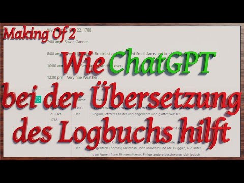 Wie ChatGPT beim Übersetzen des Logbuchs hilft