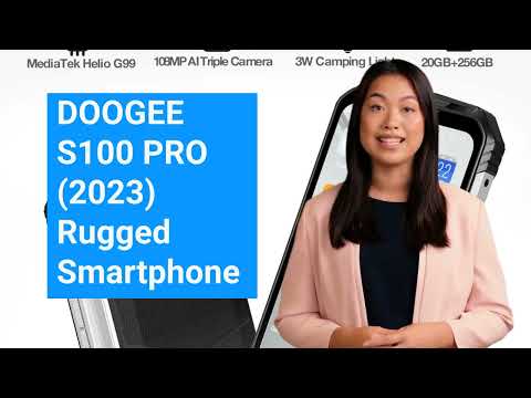 DOOGEE S100 PRO 2023 Rugged Smartphone, 22000mAh 20GB+256GB 4G Rugged Phone, 120Hz Android 12 Rugged