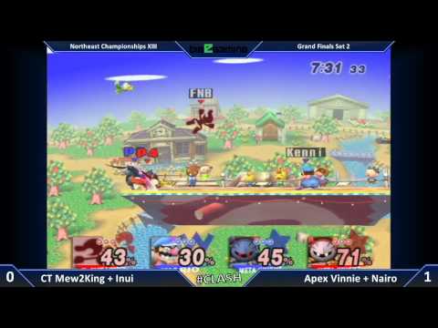 NEC 13 - CT Mew2King + Inui vs Apex Vinnie + Nairo - Grand Finals Set 2 - SSBB