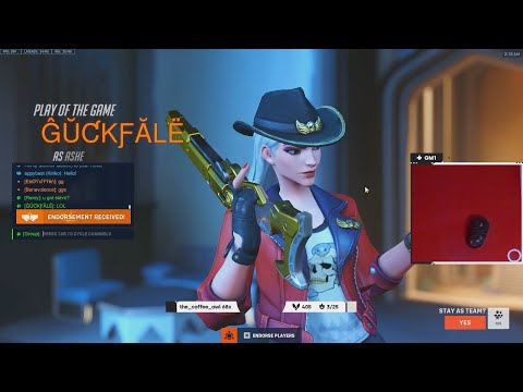 What 1000+ Hours of Ashe Looks Like - POTG! Gale Ashe Overwatch 2 Season 6 Top 500