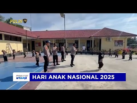 POLSEK LABUHAN RUKU TERIMA KUNJUNGAN SISWA TK AL MUKHLISIN DALAM RANGKA HARI ANAK NASIONAL 2025