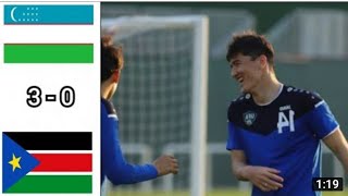 O'zbekiston Vs Janubiy So'dan G'alaba. Uzbekistan -South Sudan Higlights. Friendly Match 27.01.2022