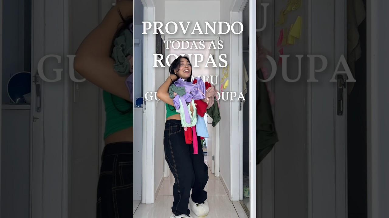 Provando todas as roupas do meu guarda-roupa pra vê se ainda é amor ou só uma fase.Edição: Blusinhas