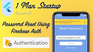 (Ep 21) Flutter: Password Reset Using Firebase Auth