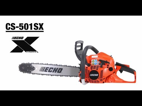 CS 501SX ECHO X-Series professional chainsaw. See the features that make it so special.