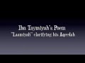 Ibn Taymiyah's Poem 