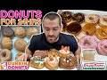 I ate DONUTS for 24HRS | 10,000 Calorie Dompierre Donut Cheat Day Challenge