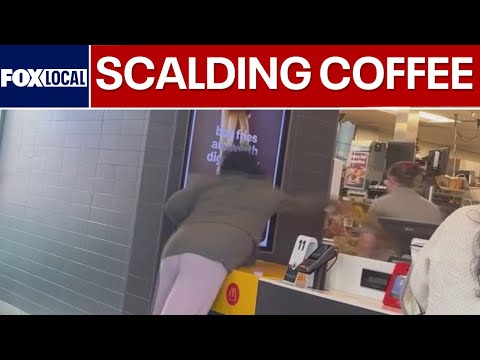McDonald's customer throws coffee at employee and is caught on camera