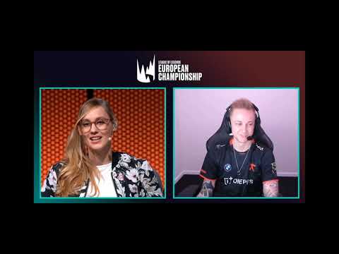 Rekkles Post game lobby full interview and also rekkles reacting to Vander's interview