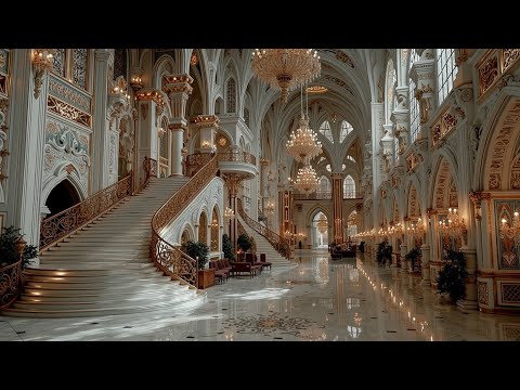 Opulent Baroque Music Palace ~ Grand Hall Classical Violin Melodies