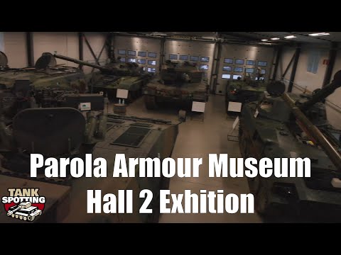 Parola Armour Museum Hall 2 Drone View - Aerial View Cold War & Modern Vehicles