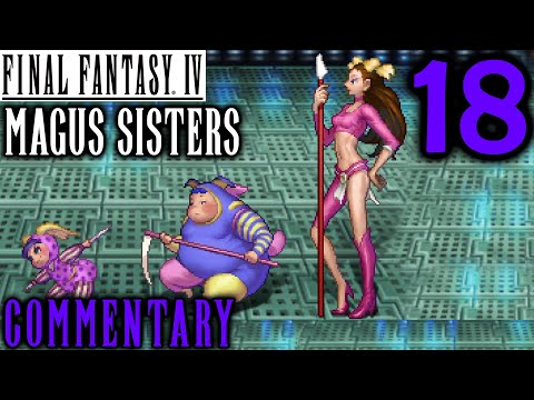 Final Fantasy IV Walkthrough Part 18 - Cindy, Sandy & Mindy: Magus Sisters Boss Battle