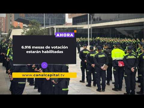Cundinamarca desplegará 4.500 policías para jornada electoral del 31 de mayo 