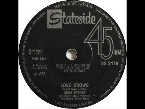 UK New Entry 1968 (168) Gene Pitney - Love Grows