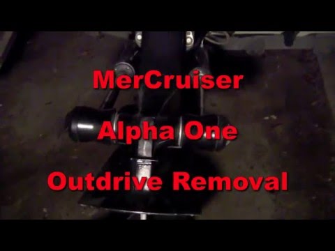 MerCruiser Outdrive Removal and installation tips.