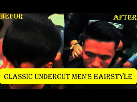classic undercut men's hairstyle | simple and attractive
