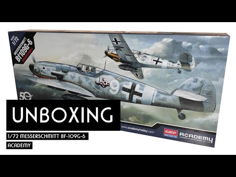 UNBOXING: ACADEMY MESSERSCHMITT BF-109G-6 1/72