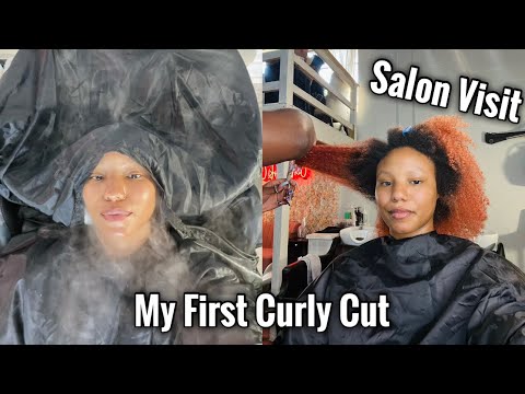 MY FIRST CURLY CUT | Salon Visit