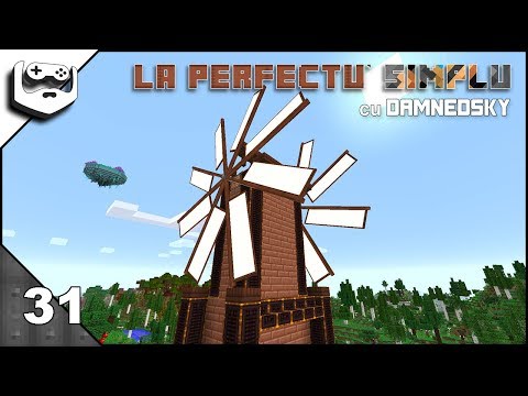 Minecraft La Perfectu' Simplu s6e31 | moară de vânt dublă și generator manual de piatră