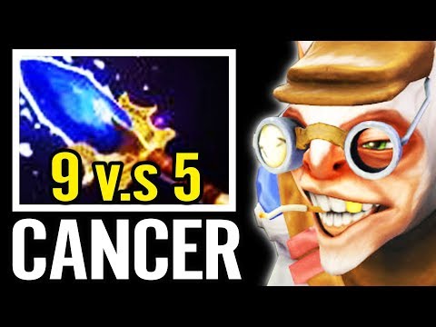 9 vs 5 UNFAIR Gameplay AhJit Meepo The NEXT Abed Dota 2