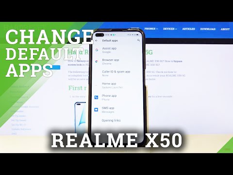 How to Find Default Apps in REALME X50 5G – Default Apps Settings