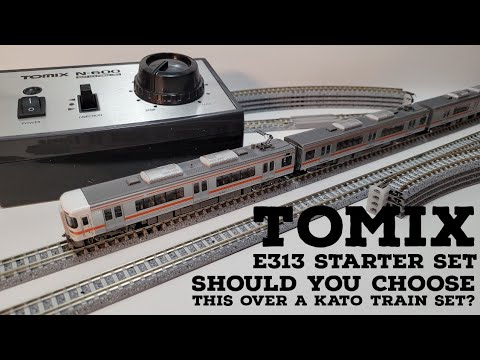 Tomix VS Kato ! 90188 - N scale E313 basic set unboxing and comparison to similar priced Kato train
