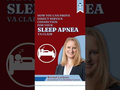 Prove direct service connection for a sleep apnea VA claim
