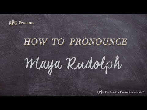 How to Pronounce Maya Rudolph (Real Life Examples!)