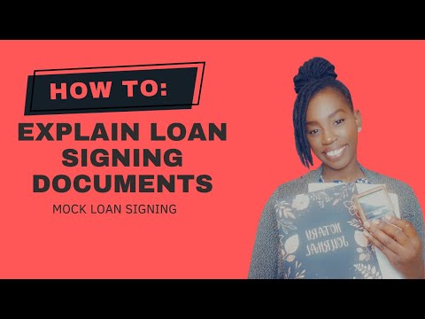 Mock Loan Signing | How To Explain Loan Documents | Notary Loan Signing Agent