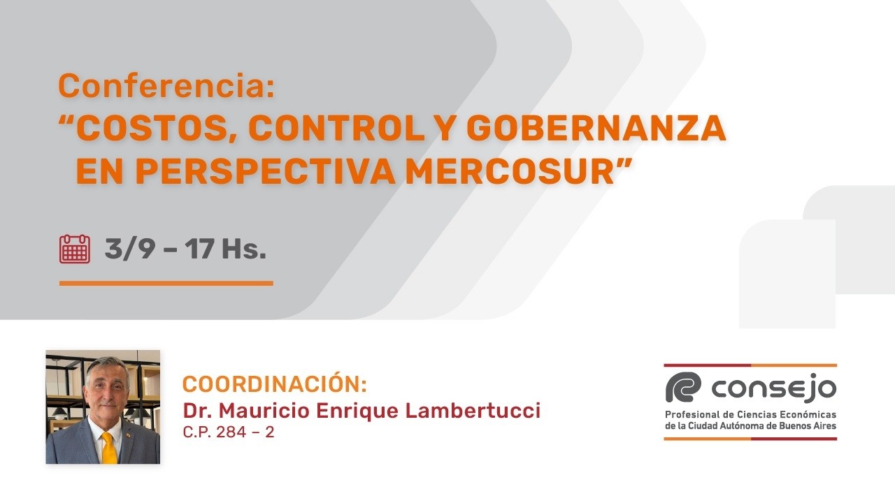 Ref. 3102NV. Costos, Control y Gobernanza en perspectiva Mercosur