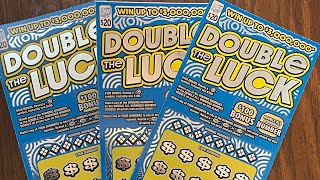 🔥🔥WINNER! THE NEW $20 DOUBLE THE LUCK ILLINOIS LOTTERY INSTANT TICKETS! 🎫 THIS TICKET IS FIRE 🔥 