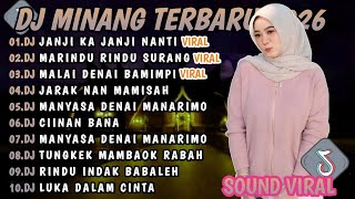 Download lagu DJ MINANG TERBARU 2026 FULL BASS | VIRAL TIKTOK🎵DJ JANJI KA JANJI NANTI DJ MARINDU RINDU SURANG🎵 mp3
