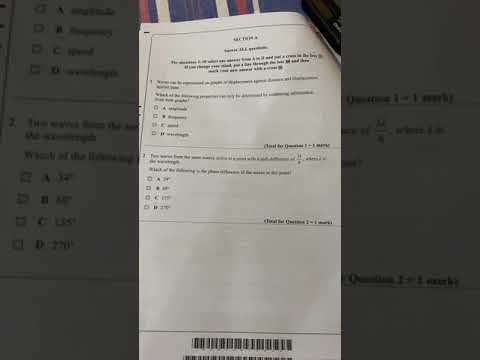 2020 May IAL  Physics unit 2 (MCQ  2)