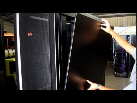APC NETSHELTER SX 42U/600MM/1200MM ENCLOSURE WITH ROOF AND SIDES Juodas video