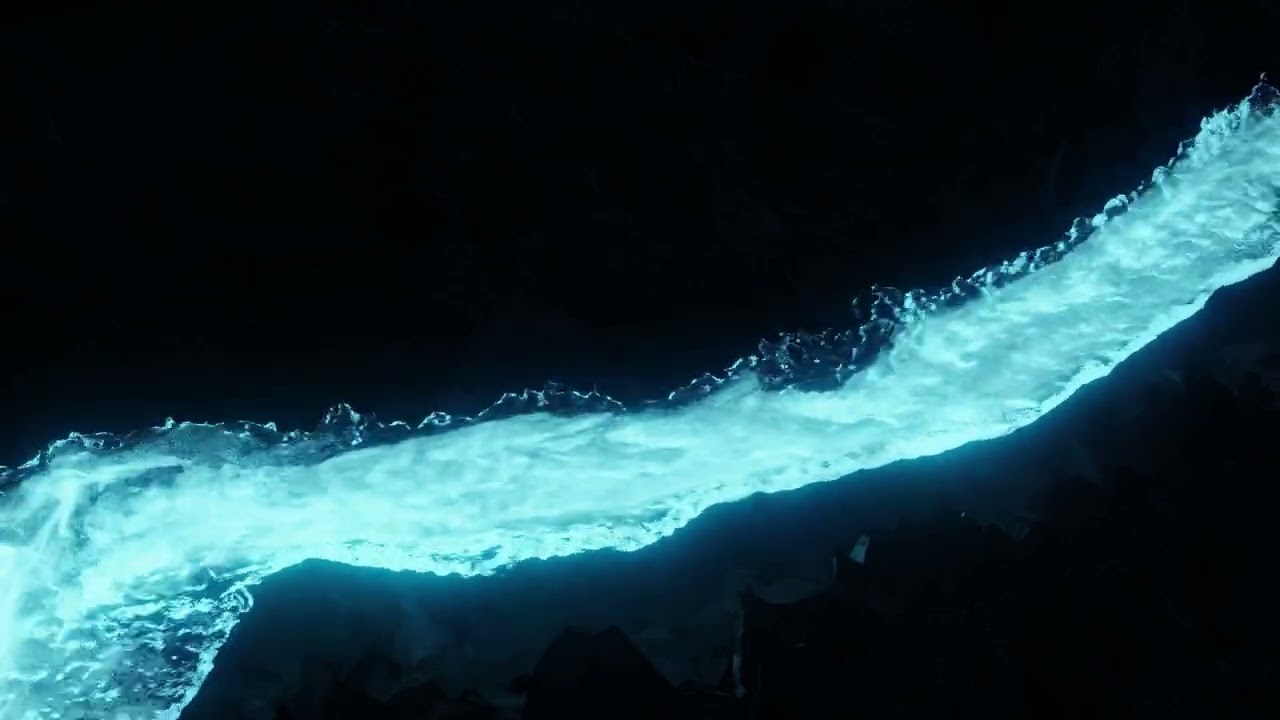 Glowing River Animation 3D Model