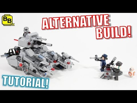 LEGO STAR WARS 75201 ALTERNATIVE BUILD FIRST ORDER HOVERTANK! Video