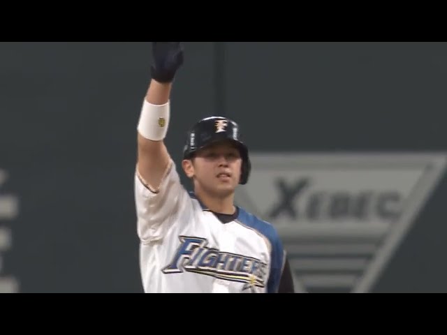 【6回裏】チャンスに燃えた!! ファイターズ・清水の勝ち越しタイムリー2ベースヒット!! 2017/9/16 F-Bs