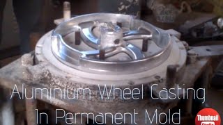 Making aluminium alloy wheel | using permanent mold