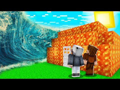 LAV EV VS TSUNAMİ! 🌊 - Minecraft