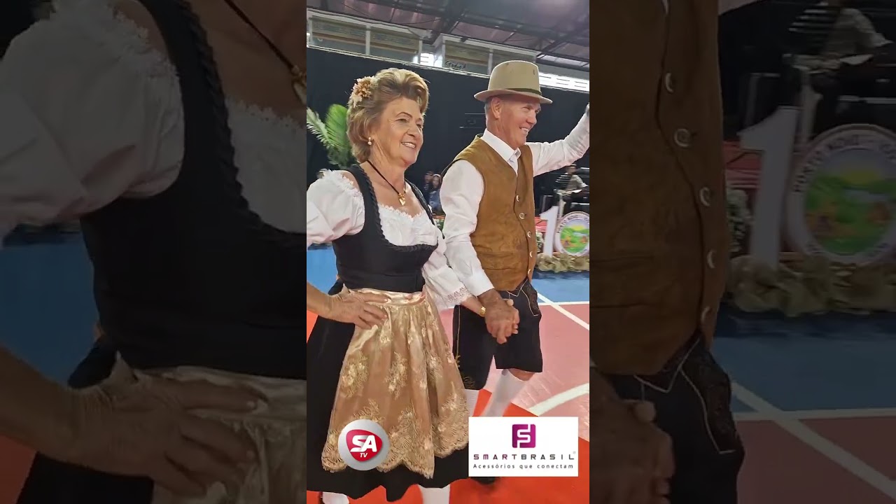 Joana Wolfart, 61 anos, e Ivo Bruno Wolfart, 66 anos, são escolhidos casal Opa e Oma da 47ª Oktoberfest de Itapiranga
