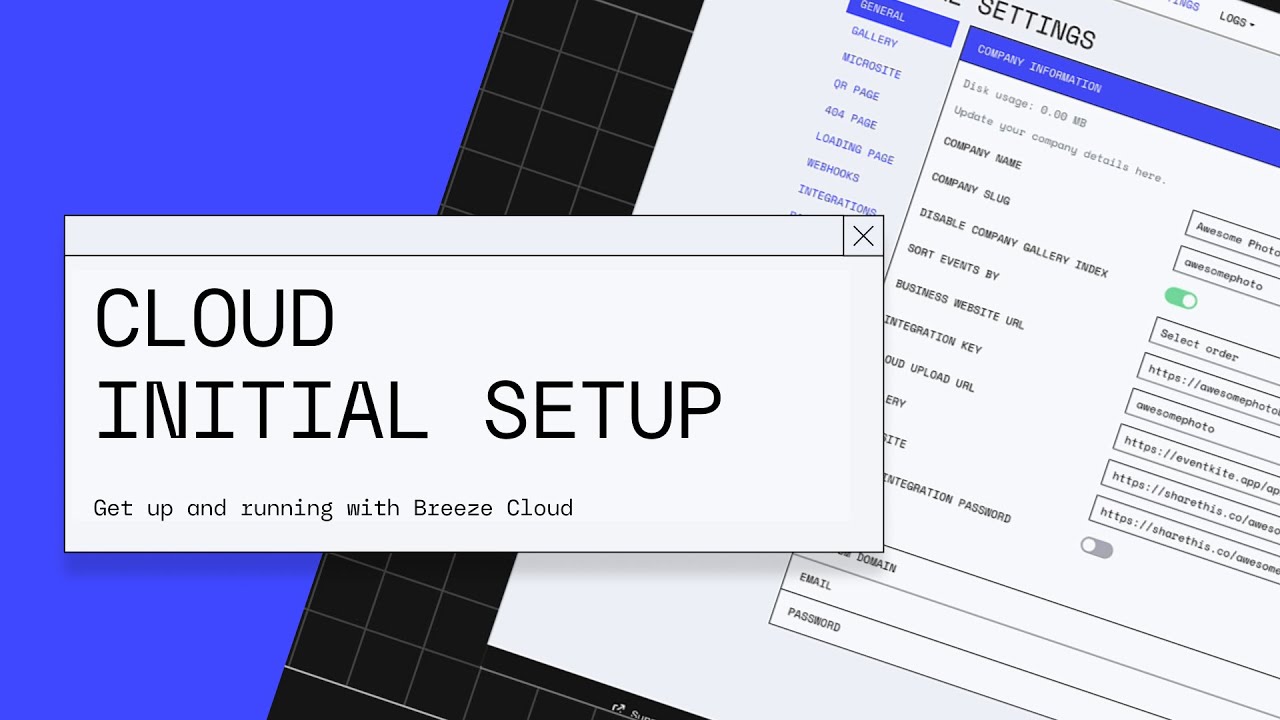 Breeze Cloud Initial Setup